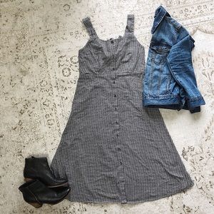 Luca + Grae Gingham Mid-Length Dress